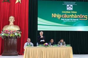 Bà con nông dân Yên Định phấn khởi với chương trình "Nhịp cầu nhà nông"