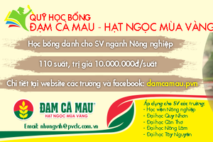 Khởi động quỹ học bổng “Đạm Cà Mau – Hạt Ngọc Mùa Vàng” lần thứ 5
