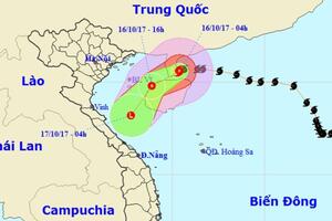 Bão số 11 đang tiến vào Vịnh Bắc Bộ