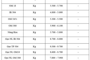Giá lúa gạo hôm nay ngày 24/10: Gạo bình ổn, Lúa tươi vững giá