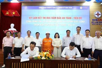 Công đoàn EVNSPC quyết tâm đưa dự án 110kV trọng điểm ở Lâm Đồng về đích