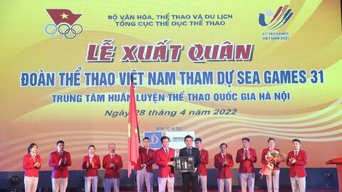 Herbalife Nutrition đồng hành cùng Lễ xuất quân của Đoàn thể thao Việt Nam tham dự SEA Games 31