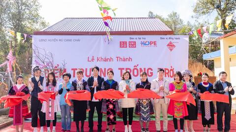 UNIQLO Việt Nam phối hợp khánh thành điểm trường mới tại Mù Cang Chải