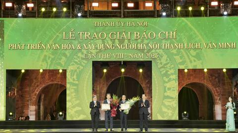 Mãn nhãn chương trình nghệ thuật trong Lễ trao Giải Báo chí