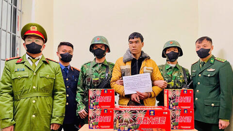 Lai Châu: Bắt giữ đối tượng vận chuyển 15,5kg pháo lậu qua biên giới