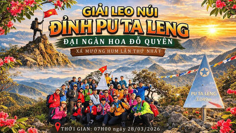 Lào Cai tổ chức giải leo núi chinh phục đỉnh Pu Ta Leng lần thứ nhất