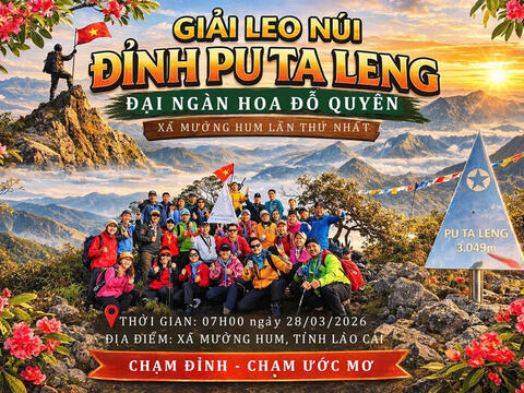 Lào Cai tổ chức giải leo núi chinh phục đỉnh Pu Ta Leng lần thứ nhất