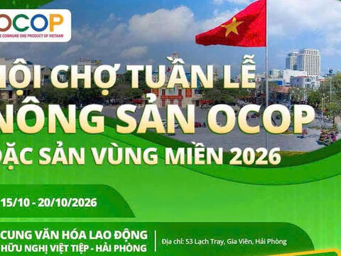 Khoảng 2.000 sản phẩm có mặt tại Tuần lễ nông sản OCOP và Đặc sản vùng miền ở Hải Phòng