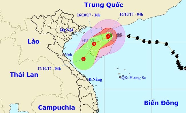 Bão số 11 sắp vào Vịnh Bắc Bộ