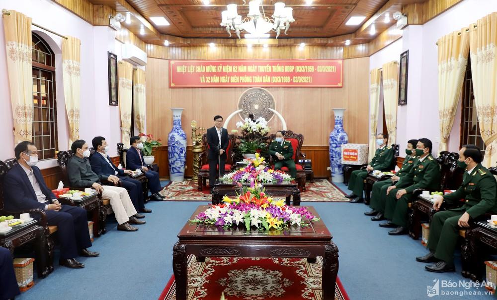 Lãnh đạo tỉnh chúc mừng Bộ đội Biên phòng nhân ngày truyền thống