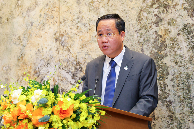 Ông Trương Đại Nghĩa, Chủ tịch HĐQT PVChem phát biểu tại lễ ký.