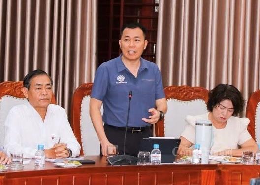 Các doanh nghiệp trao đổi thông tin, ý kiến tại buổi làm việc.