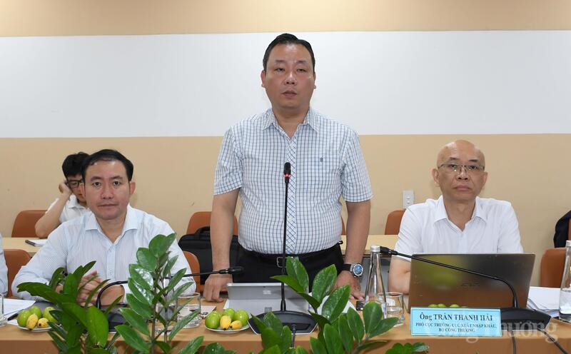 Ông Bùi Bá Nghiêm - Chuyên viên cao cấp Phòng Thuận lợi hóa thương mại, Cục Xuất nhập khẩu. Ảnh: Thanh Minh.