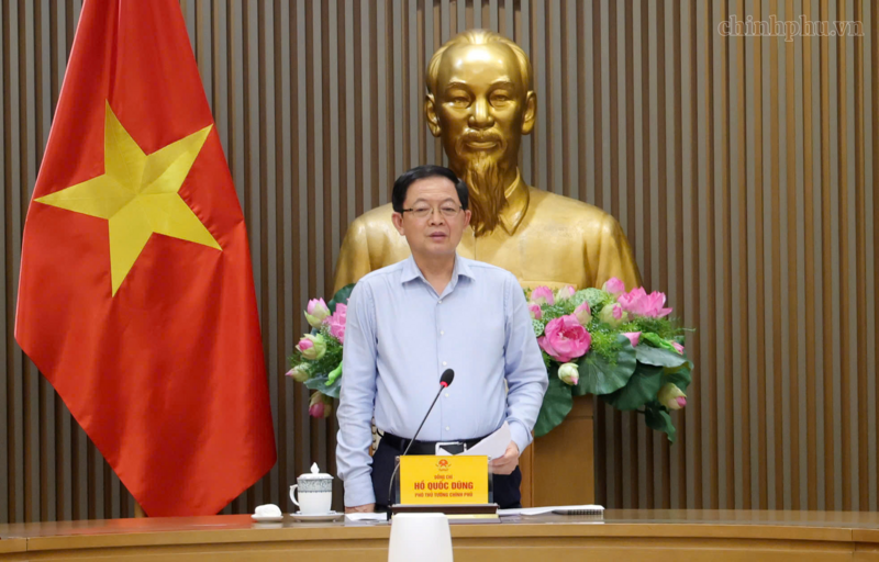 Phó Thủ tướng Hồ Quốc Dũng chủ trì họp với các bộ, cơ quan liên quan về tháo gỡ khó khăn trong xuất khẩu nông sản. Ảnh: VGP/Gia Huy