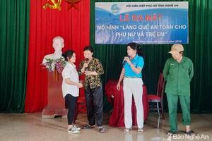Ra mắt mô hình 'Làng quê an toàn cho phụ nữ và trẻ em'