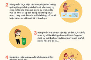 Khuyến cáo phòng, chống sốt xuất huyết