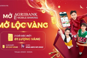 Đăng ký Agribank E-Mobile rinh “lộc vàng” 9999 và combo giảm giá 50%