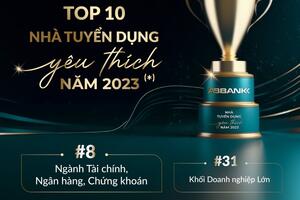 ABBANK được vinh danh “top 10 nhà tuyển dụng yêu thích 2023”