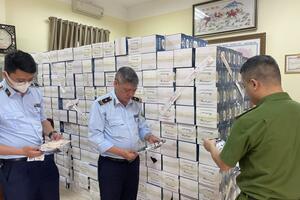Bắc Ninh: Kiểm tra xe tải phát hiện lượng hàng hóa lớn dấu hiệu giả mạo nhãn hiệu