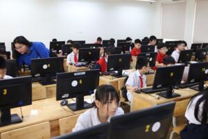 19 Liên đội tranh tài hội thi Tin học trẻ quận Hoàn Kiếm