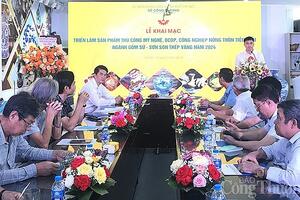 Khai mạc Triển lãm chuyên đề các sản phẩm ngành gốm sứ - sơn son thiếp vàng năm 2024