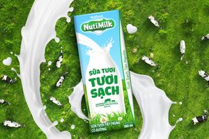 Sữa Tươi Tươi Sạch NutiMilk dinh dưỡng chuẩn cao "chào sân" với diện mạo bắt mắt