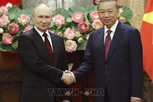 Chủ tịch nước Tô Lâm hội đàm với Tổng thống Nga Vladimir Putin