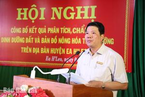 Huyện Ea H’leo công bố bản đồ nông hóa thổ nhưỡng
