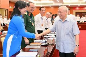 Hình ảnh Tổng Bí thư Nguyễn Phú Trọng với các tỉnh Đông Nam Bộ