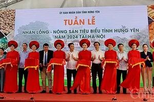 Khai mạc Tuần lễ nhãn và nông sản tiêu biểu tỉnh Hưng Yên năm 2024