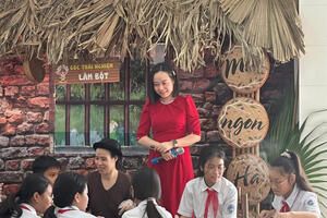 Lan tỏa giá trị bánh cuốn Thanh Trì qua hoạt động trải nghiệm của học sinh