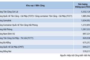 Top 10 cảng biển lớn nhất Việt Nam theo sản lượng thông qua năm 2023