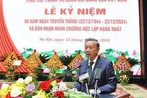 Phát biểu của Tổng Bí thư Tô Lâm tại Lễ kỷ niệm 80 năm Ngày truyền thống Tổng cục Chính trị