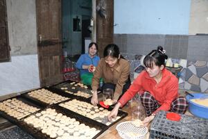 Quảng Ngãi: làng nghề “bánh quê” rộn ràng vụ Tết
