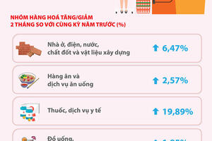 Hà Nội: chỉ số giá tiêu dùng, vàng và đô la 2 tháng năm 2025 tăng