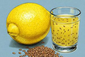 Công thức giảm cân hiệu quả từ chanh và hạt lanh