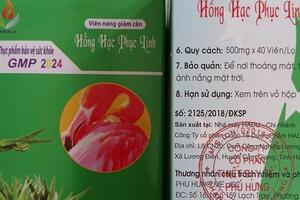 Phát hiện thuốc giảm cân chứa chất cấm gây hại