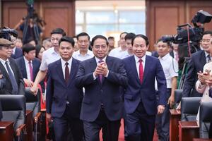 Thủ tướng dự lễ công bố sáp nhập đơn vị hành chính tại Hải Phòng