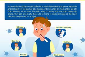 Khuyến cáo phòng, chống bệnh thương hàn mùa mưa bão