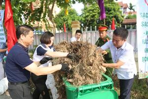Xã Yên Lãng hành động vì môi trường sáng, xanh, sạch, đẹp