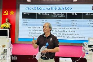 Hơn 200 điều dưỡng tập huấn "Chăm sóc bệnh nhân thở máy"