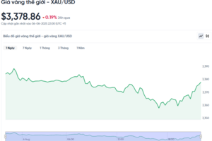 Giá vàng hôm nay 07/08/2025