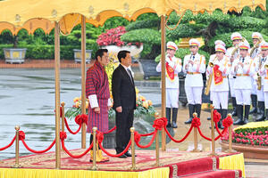 Chủ tịch nước chủ trì lễ đón Quốc vương Bhutan thăm Việt Nam