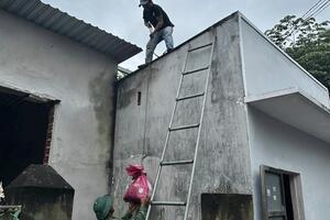 Muôn kiểu chằng chống nhà cửa ứng phó bão của người dân Gia Lai