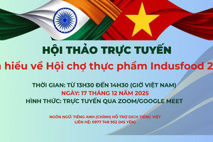 Hội thảo trực tuyến: Tìm hiểu về hội chợ thực phẩm Indusfood 2026