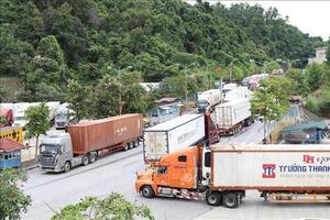 2 ngày, 3.822 xe hàng hóa xuất nhập khẩu qua cửa khẩu tỉnh Lạng Sơn