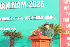 Đắk Lắk: Hơn 4.600 thanh niên lên đường nhập ngũ