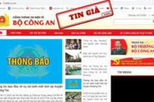 Cảnh báo hoạt động giả mạo website Bộ Công an để lừa đảo, chiếm đoạt tài sản