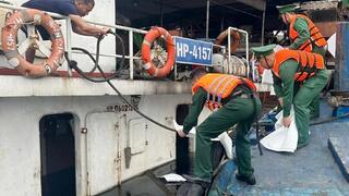 Xử lý kịp thời sự cố chìm tàu tại Cảng Quốc tế Long Sơn