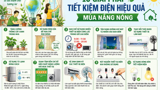 10 giải pháp ‘chặn’ đà tăng của hóa đơn điện mùa nắng nóng
